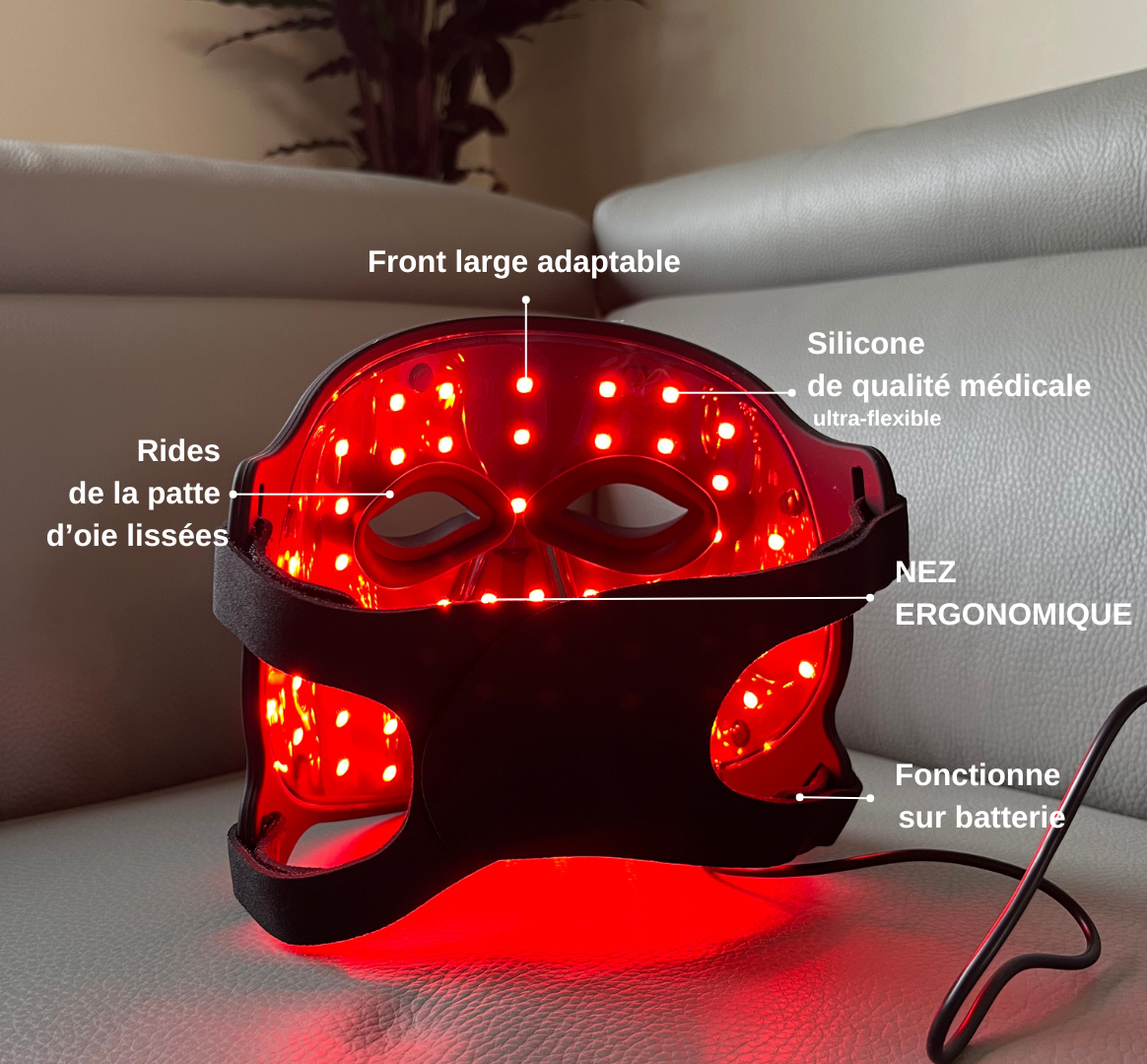 Masque Led visage